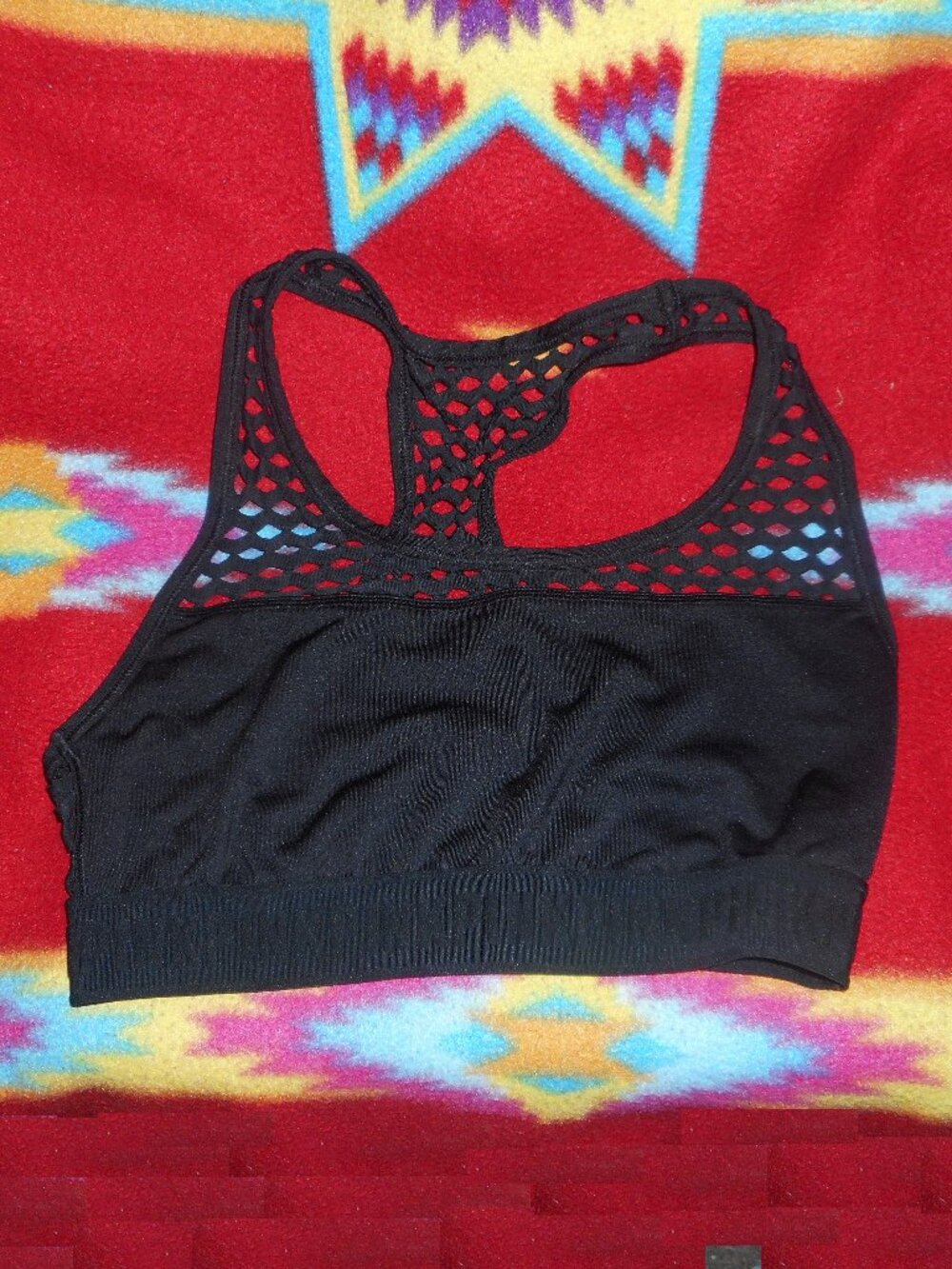 Victoria's Secret PINK Ultimate Black Unlined Sports Bra *Tag Size: M